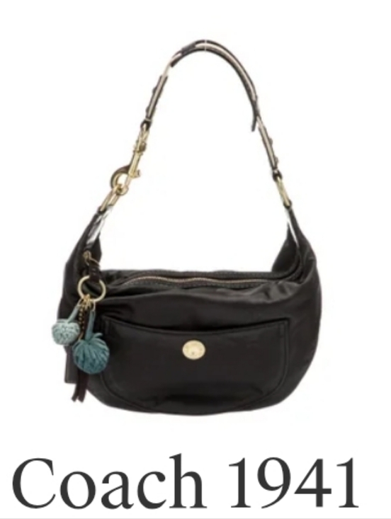 Coach | Bags | Vintage Y2kblack Shoulder Bag With Tassel Charm